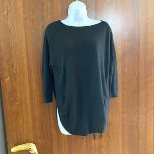 Black boatneck sweater from Express Size SP